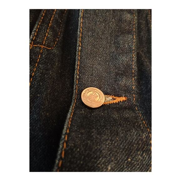 PRETTYLITTLETHING Women's Denim Jacket Oversized Boyfriends Dark Wash Size 8 - Picture 5 of 10